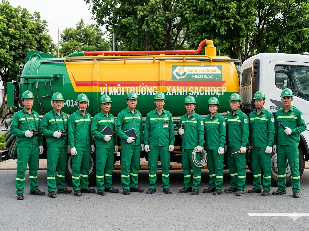 hút bể phốt tại thái bình